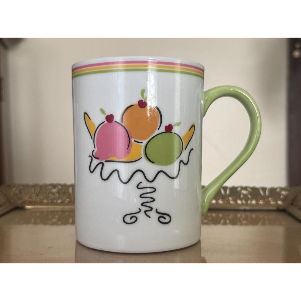 Vintage Ceramic Department 56 Ice Cream Parlor Coffee Mug 1990s